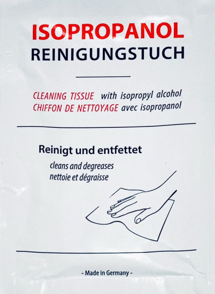 Isopropanol Reinigungstücher (70%), Tuch 220x110mm, fusselfrei